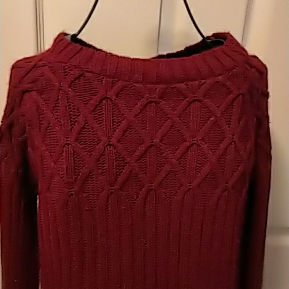 Sweater Project womens acrylic sweater red M - Picture 2 of 8